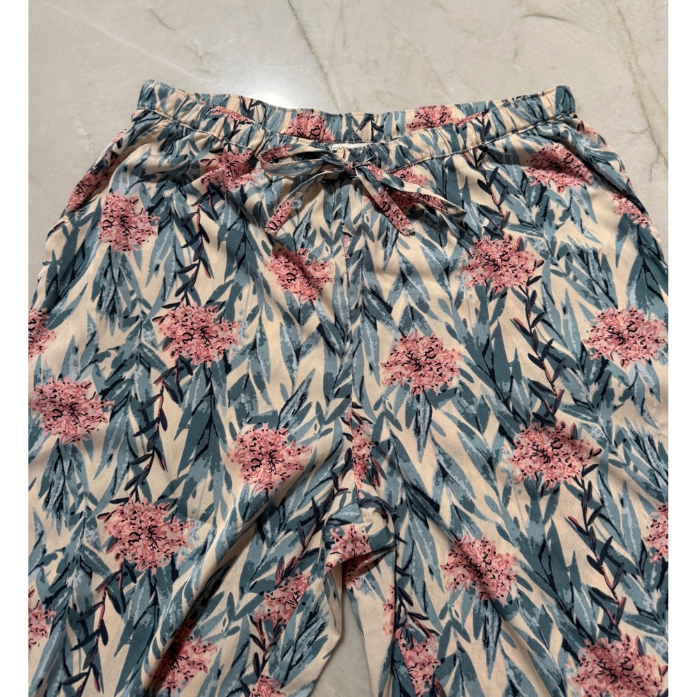 Cynthia Rowley Women's Floral Tropical Pajama Set M Short Sleeve Top Large Pants - Picture 12 of 15